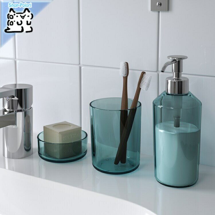 【 IKEA - イケア -】SKISSEN -スキッセン- バスルームセット 3点 (204.831.15)