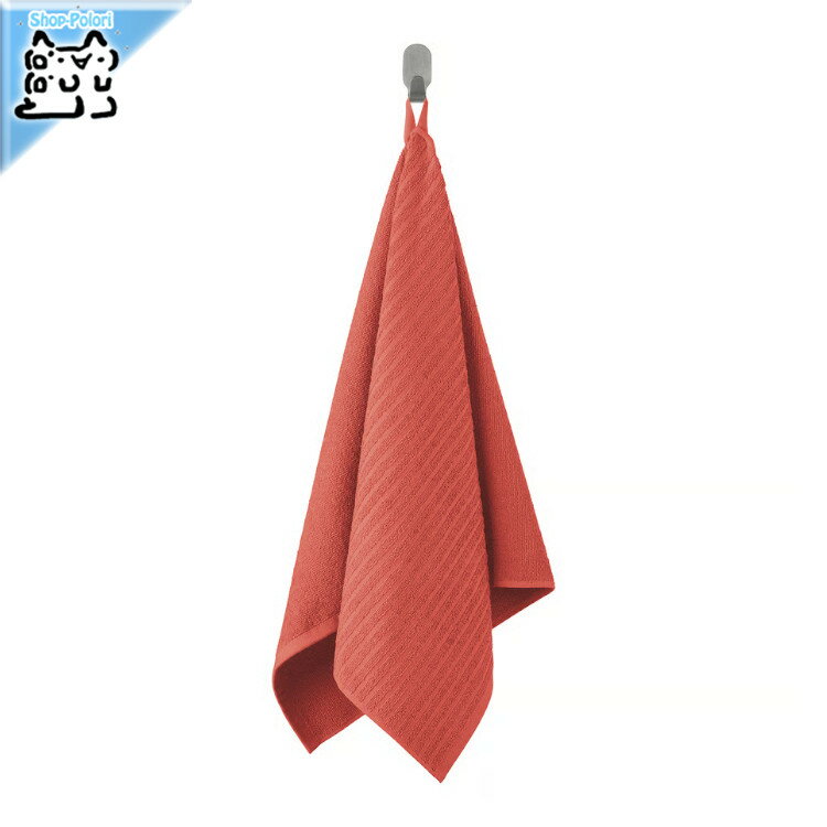 【 IKEA - イケア -】VAGSJON - ヴォーグショーン - ハンドタオル オレンジレッド 50x100 cm (406.092.08)