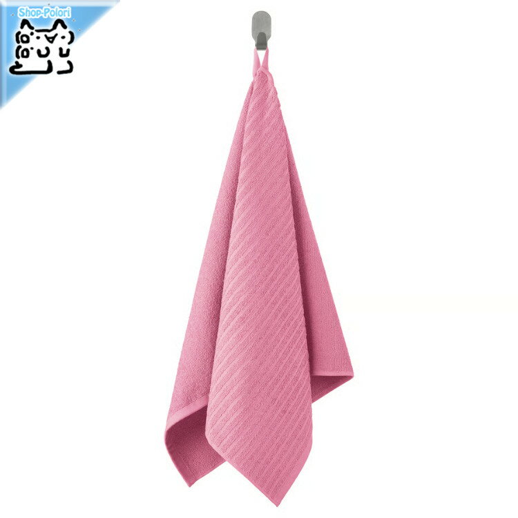 【 IKEA - イケア -】VAGSJON - ヴォーグショーン - ハンドタオル ピンク 50x100 cm (606.092.07)