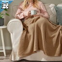 【 IKEA - イケア -】HUMLEMOTT -フムレモット- ひざ掛け イエローベージュ 130x170 cm (005.495.51)(3)