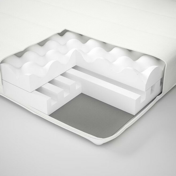 【 IKEA - イケア -】AFJALL -オーフィエル- 高反発マットレス ふつう/ホワイト 80x200 cm セミシングルサイズ (605.686.31) [2]