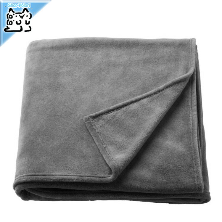 【IKEA Original】TRATTVIVA - トラットヴィーヴァ - マルチカバー ダークグレー 150x250 cm シングルサイズ 毛布 ブランケット (306.150.64)
