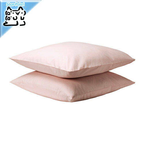 【 IKEA - イケア -】DVALA -ドヴァーラ- 枕カバー ライトピンク 50x60 cm 2 ピース (603.494.22)のサムネイル
