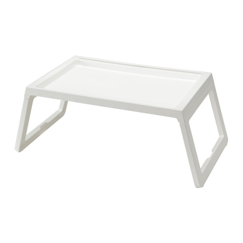 【IKEA -イケア-】KLIPSK -クリプスク- ベッドトレイ ホワイト 折りたたみ式 (102.890.86)