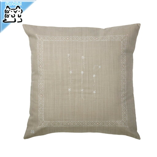 【 IKEA - イケア -】AKERNEJLIKA - オーケルネイリカ - クッションカバー ベージュ/フラワー 刺繍入り 50x50 cm (305.772.03) 【 IKEA - イケア -】AKERNEJLIKA - オーケルネイリカ - クッションカバー ベージュ/フラワー 刺繍入り 50x50 cm (305.772.03)