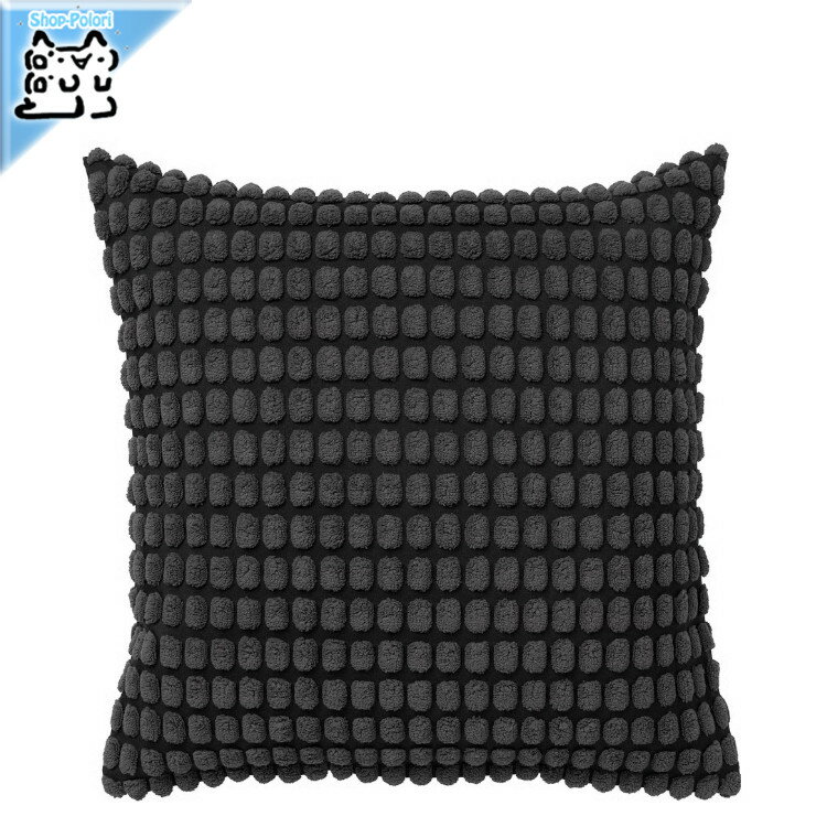樂天商城 - 【 IKEA - イケア -】SVARTPOPPEL -スヴァルトポッペル- クッションカバー チャコール 65x65 cm (806.047.08)