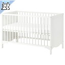 【 IKEA - イケア -】SOLGUL -ソルグル- ベビーベッド ホワイト 60x120 cm (003.624.16)