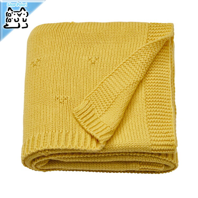 【 IKEA - イケア -】LEN -レーン- 毛布 イエロー/ニット 70x90 cm おくるみ ブランケット 出かけるときにバッグに入れるのにちょうどいいサイズです！ ■商品詳細■ ブランド IKEA 素材 綿 100% 商品の大きさ 長さ: 90 cm / 幅: 70 cm 主な特徴 - GOTS（オーガニックテキスタイル世界基準）認証を取得したオーガニックコットン100％ - 綿は肌あたりの柔らかな天然素材。洗濯機で洗えるのでお手入れが簡単です - お昼寝の時間に赤ちゃんに掛けてあげるのにぴったりです - サイズが小ぶりなので、さっとたたんでカバンに入れられます。旅行に行くときに便利です - お手入れが簡単です。洗濯機で洗えます(40℃) お手入れ方法 収縮率：4%以下 洗濯機で洗えます（60℃以下） 同系色のものと一緒に洗ってください。 漂白不可 通常の温度（80℃以下）でタンブル乾燥できます 高温（200℃以下）でアイロンをかけてください ドライクリーニング不可 初めてご使用になる前に、本製品を洗ってください ■お届け状態■ 簡易梱包で発送いたします ※梱包に使用済みのダンボール紙などを再利用する場合、また化粧箱に送付状を直接貼付する場合ございますので予めご了承ください ※ご注意※ ※IKEA商品に関しまして※ IKEA商品に関しましては、納品書などは添付しておりません。 納品書、領収書が必要な場合、お問い合わせいただきましたら別途郵送にてお送りいたします。 ※製品の開梱・組み立てについて 組み立てが必要な商品の組み立て不備、組み立て不備による使用に際しての事故、及び商品の破損については保証外となります。 ※ご注文時のタイミングで在庫切れ、廃盤となっている場合がございます。その場合発送までにお時間を頂く場合、またご注文を一度キャンセルさせて頂く事がございます【 IKEA - イケア -】LEN -レーン- 毛布 イエロー/ニット 70x90 cm おくるみ ブランケット