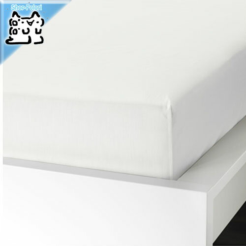 【IKEA -イケア-】ikea ボックスシーツ ULLVIDE -ウッルヴィーデ- ボックスシーツ ホワイト 120x200cm セミダブル (903.453.47)