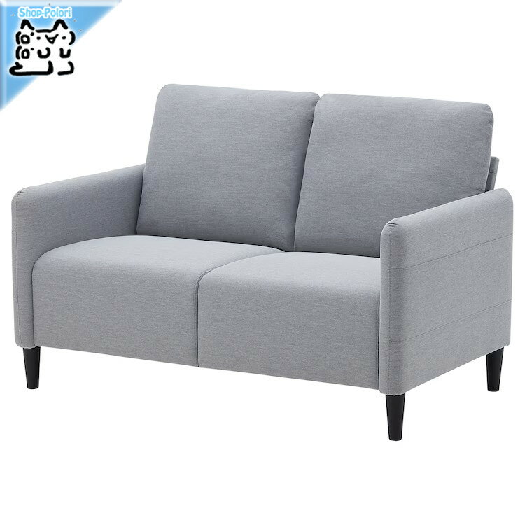 【 IKEA - イケア -】ANGERSBY -アンゲルスビー- 2人掛けソファ クニーサ ライトグレー 137 cm (804.571.18)のサムネイル