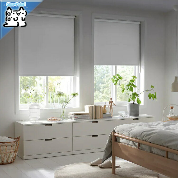【IKEA -イケア-】FRIDANS -フリダンス- 遮光ローラーブラインド ホワイト 60x195 cm 103.968.83 