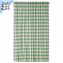 【 IKEA - イケア -】GLANSHAGTORN - グランスハグトルン - カーテン 1枚 グリーン ホワイト/ブラック 300x250 cm (305...