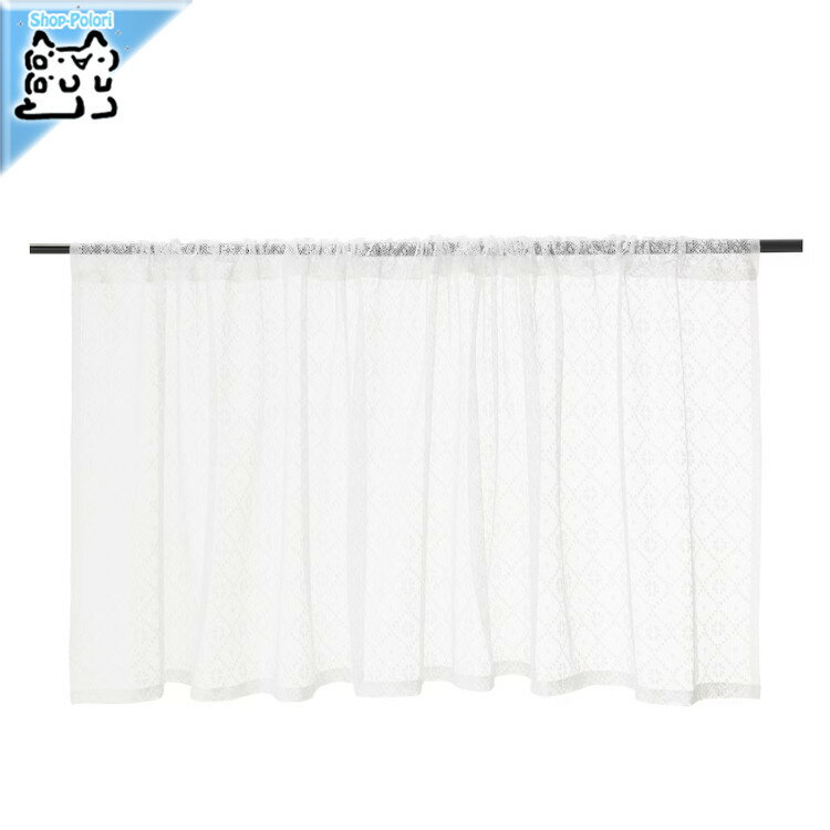 【 IKEA - イケア -】MARIELENA -マリエレーナ- カーテン ホワイト 150x50 cm (804.174.29)