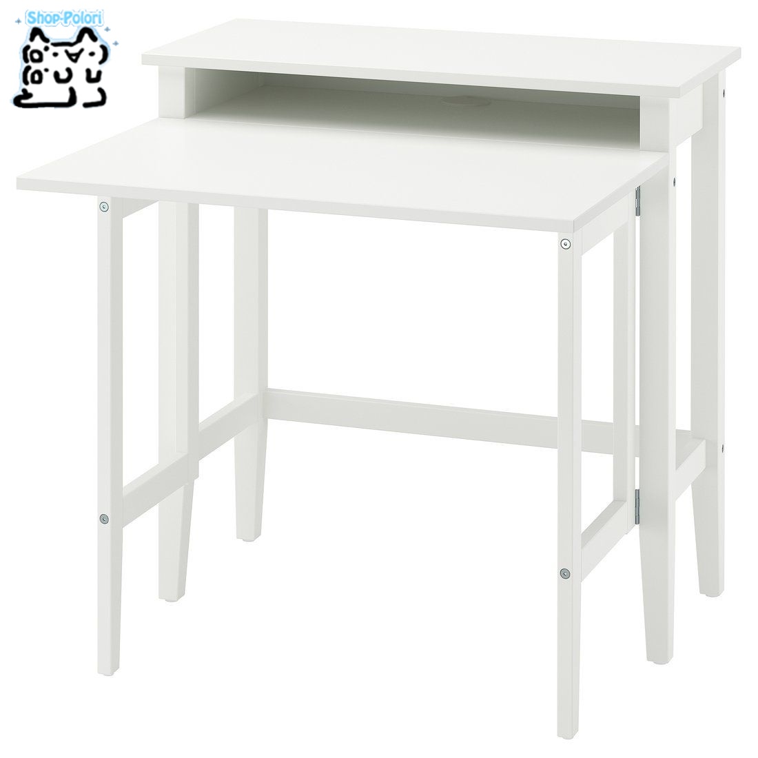 【 IKEA - イケア -】GULLABERG グラベリ ゲートレッグデスク ホワイト 84x41/91x85 cm 流行に左右されないデザインと現代的な機能性を兼ね備えたドロップリーフデスク。必要に応じて作業スペースのサイズを調節でき、オープン収納付きで家での仕事に便利です！ ■商品詳細■ ブランド IKEA 素材 トップパネル/ 棚板/ サイドパネル/ バックパネル: パーティクルボード, ペーパーフォイル, アクリル塗装, ペーパーフォイル, プラスチックエッジ ドロップリーフ: パーティクルボード, メラミン仕上げ, アクリル塗装, メラミン仕上げ, アクリル塗装, プラスチックエッジ 台枠/ 脚: 無垢材, 粘着性, アクリル塗装 商品の大きさ 幅: 84 cm 奥行き: 41 cm 高さ: 85 cm 奥行き（最小）: 41 cm 奥行き（最大）: 91 cm 床から家具の底面までの高さ: 73 cm 最大荷重: 50 kg 主な特徴 - 流行に左右されないデザインと現代的な機能性が完璧に融合したGULLABERG/グラベリ デスク - このドロップリーフデスクは、必要に応じて作業スペースのサイズを簡単に調節して、家で快適に仕事ができます - オープン収納付き。簡単に手が届く場所にものを整理して収納できます - 簡単にすばやく組み立てられるので、すぐに仕事を始められます - 家庭用家具の安全基準に準拠した品質テストに合格しています。また、耐久性・安定性に関する規格EN 12521、EN 1730にも適合しています お手入れ方法 中性洗剤を含ませた布で拭いてください きれいな布でから拭きしてください 安定性を高めるため、組み立てから約2週間後に、必要に応じてネジを締め直してください ■お届け状態■ 簡易梱包で発送いたします ※梱包に使用済みのダンボール紙などを再利用する場合、また化粧箱に送付状を直接貼付する場合ございますので予めご了承ください ※ご注意※ ※IKEA商品に関しまして※ IKEA商品に関しましては、納品書などは添付しておりません。 納品書、領収書が必要な場合、お問い合わせいただきましたら別途郵送にてお送りいたします。 ※製品の開梱・組み立てについて 組み立てが必要な商品の組み立て不備、組み立て不備による使用に際しての事故、及び商品の破損については保証外となります。 ※ご注文時のタイミングで在庫切れ、廃盤となっている場合がございます。 その場合発送までにお時間を頂く場合、またご注文を一度キャンセルさせて頂く事がございます【 IKEA - イケア -】GULLABERG グラベリ ゲートレッグデスク ホワイト 84x41/91x85 cm