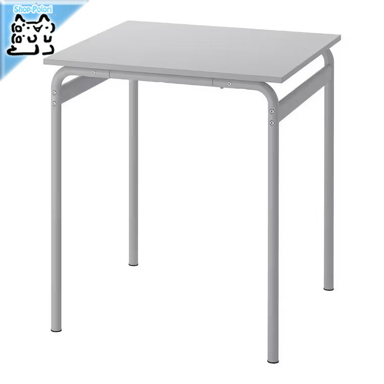 【IKEA -イケア-】GRASALA -グローサラ- テーブル グレー/グレー 67x67x75 cm (394.840.25)