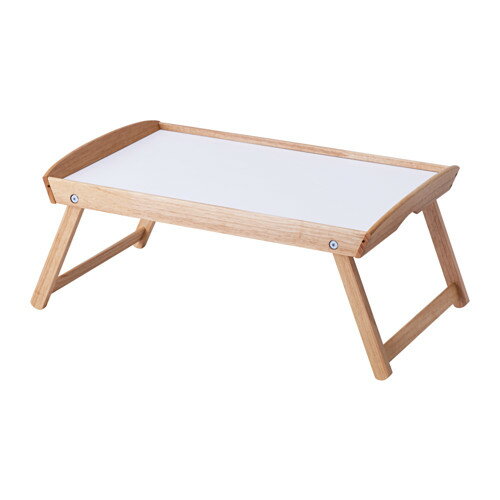 【IKEA Original】DJURA ベッドトレイ ゴムノキ 58x38x25 cm 簡易テーブル