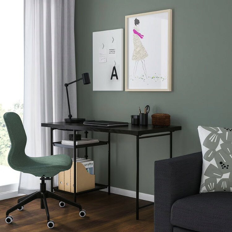 【 IKEA - イケア -】SPAND - スペンド - テーブル脚 ブラック 70 cm (505.695.32) [3]