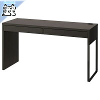 【IKEA -イケア-】MICKE -ミッケ- デスク ブラックブラウン 142x50 cm (603.542.77)