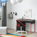 【 IKEA - イケア -】MICKE -ミッケ- デスク チャコール/レッド 105x50 cm 学習机 (604.898.51)