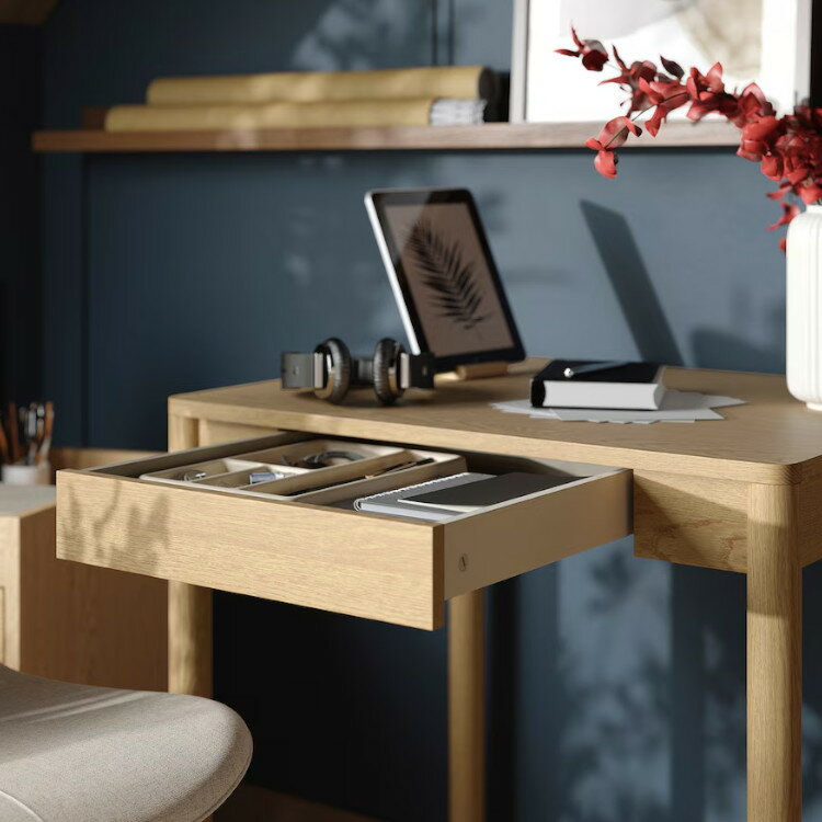 【 IKEA - イケア -】TONSTAD -トンスタード- デスク オーク材突き板 75x60 cm (705.382.62)