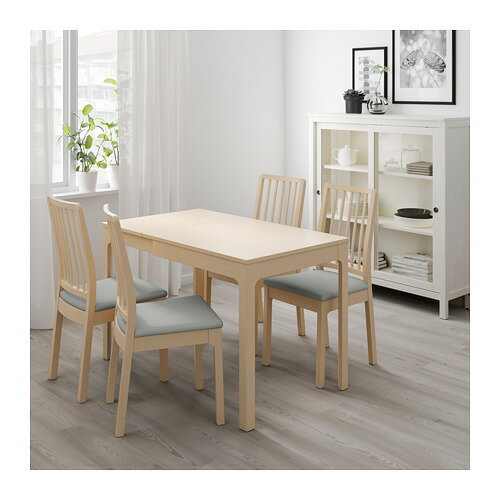 【IKEA Original】ikea テーブル EKEDALEN -エーケダーレン- 伸長式テーブル バーチ 80/120x70 cm 2〜4人用
