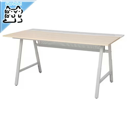 【IKEA -イケア-】UTESPELARE - ウーテスペラレ - ゲーミングデスク ゲーム用デスク アッシュ調/グレー 160x80 cm 905.715.33 