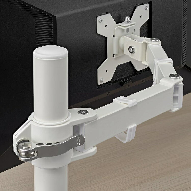 【 IKEA - イケア -】STUBBERGET -ストゥブベルゲット- モニタースタンド モニターアーム ブラケット モニター1つ用 ホワイト (905.919.32) [3]