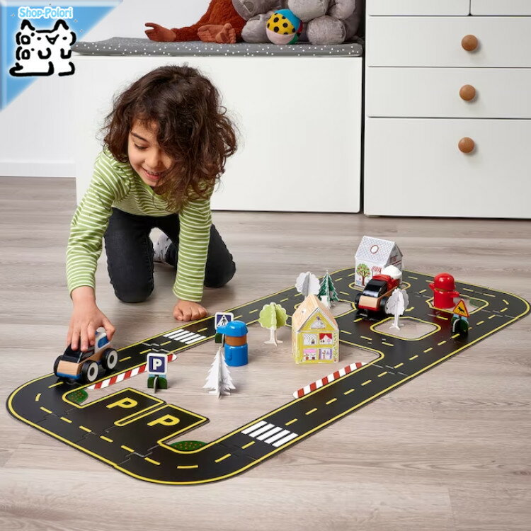 【IKEA -イケア-】RAVUNGE -レヴンゲ- 道路セット 23ピース (405.388.57) 1