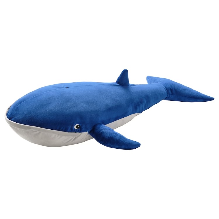 【IKEA -イケア-】BLAVINGAD -ブローヴィンガード- ソフトトイ クジラ 100 cm (805.221.14)