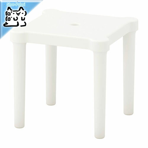 【IKEA -イケア-】ikea スツール UTTER -ウッテル- 子供用スツール 室内/屋外用 ホワイト 28x28 cm (303.577.86)