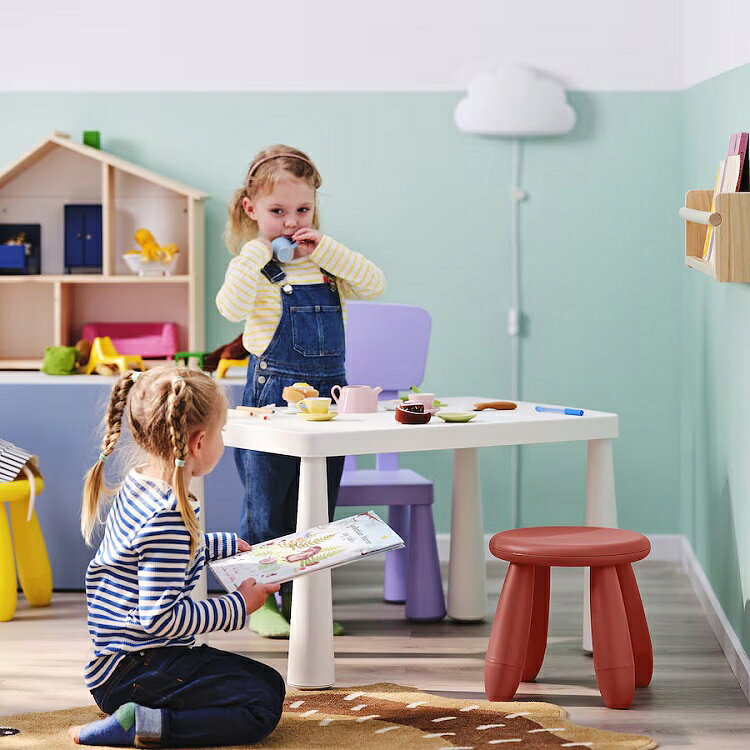【 IKEA - イケア -】MAMMUT -マンムット- 子供用スツール 室内/屋外用 レッド 35x30 cm (805.819.81) [2]