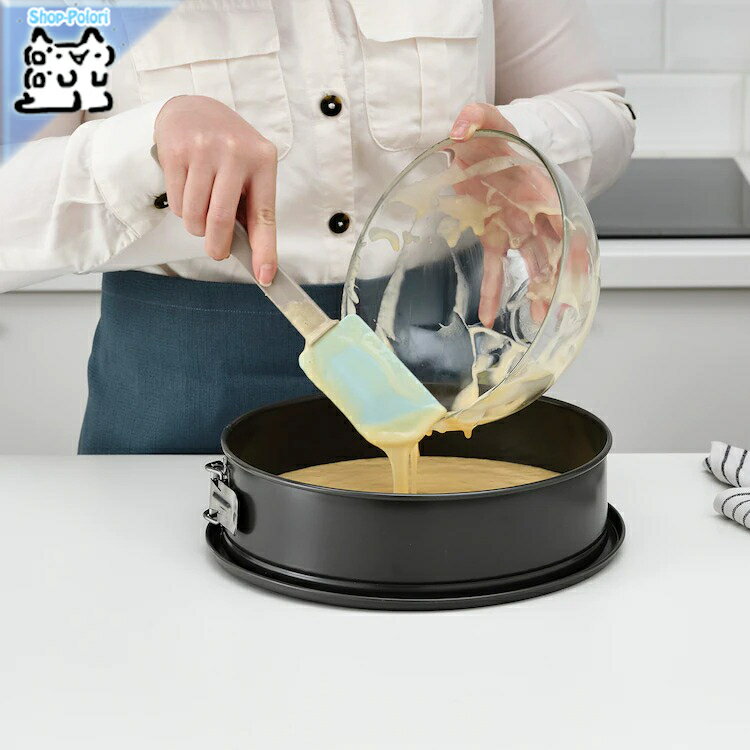 【 IKEA - イケア -】BAKGLAD -バクグラード- ゴムベラ ベージュ/ブルー 26 cm (004.855.49)