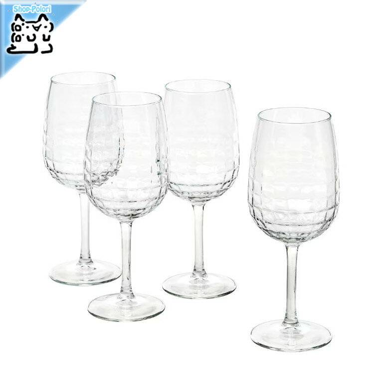 【 IKEA - イケア -】FROJDA -フロイダ- ワイングラス クリアガラス 47 cl 4 ピース (005.861.57)