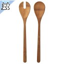 【 IKEA - イケア -】GRONSAKER -グローンサッケル- サラダサーバー2点セット 竹 31 cm (204.812.44)