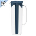 【 IKEA - イケア -】MOPPA -モッパ- ピッチャー ふた付き ダークブルー/透明1.7 L (303.429.12)
