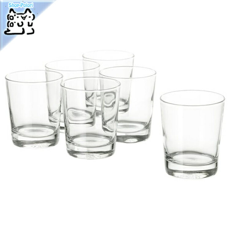 【 IKEA - イケア -】GODIS - グーディス - グラス クリアガラス 23 cl 6 ピース (401.745.88)