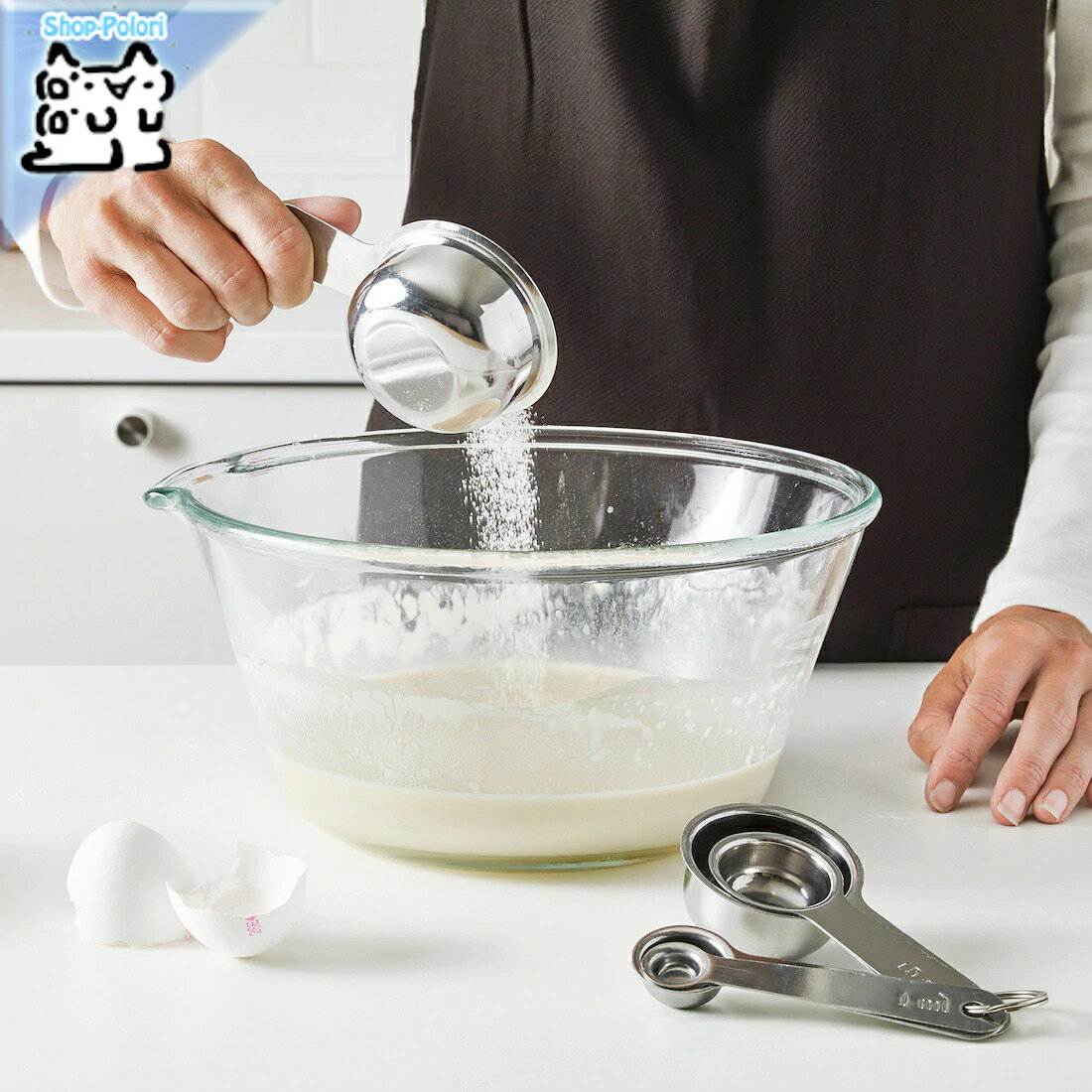 【 IKEA - イケア -】VARDAGEN -ヴァルダーゲ- 計量カップ 5点セット (403.247.24)