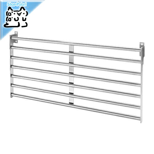 【IKEA -イケア-】KUNGSFORS -クングスフォルス- ウォールグリッド ステンレススチール 56x26.5 cm (503.349.30)