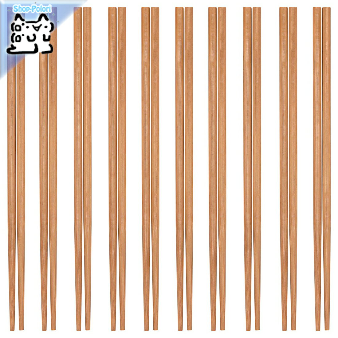 【 IKEA - イケア -】MEDHJALPARE -メドイェルパーレ- 箸10膳 竹 23 cm (504.294.38)