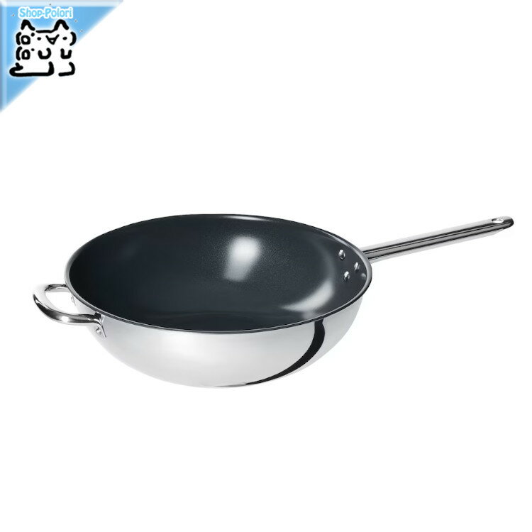 樂天商城 - 【 IKEA - イケア -】IKEA 365+ - 中華鍋 ステンレススチール/こびりつき防止加工 32 cm (905.807.16)