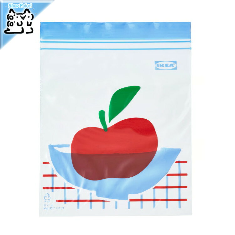 IKEA イケア ISTAD イースタード フリーザーバッグ 保存袋 マルチカラー/模様入り 1L 20 ピース 食品 冷凍可 (206.283.59)
