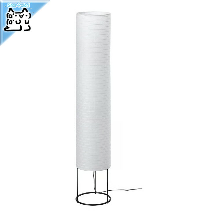 【 IKEA - イケア -】STRANDAD -ストランダド- フロアランプ ホワイト/ブラック 21x112 cm (305.948.39)