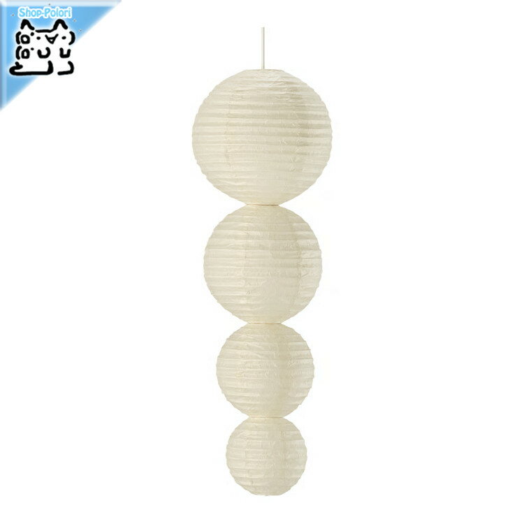 【 IKEA - イケア -】STRALA -ストローラ- LED装飾ペンダントランプ ボール 電池式/ホワイト 40x13.5 c..