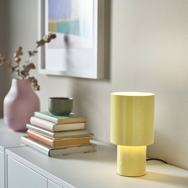 【 IKEA - イケア -】SPETSBOJ -スペッツボイ- テーブルランプ 調光可能/イエロー 22 cm (505.838.54) [3]