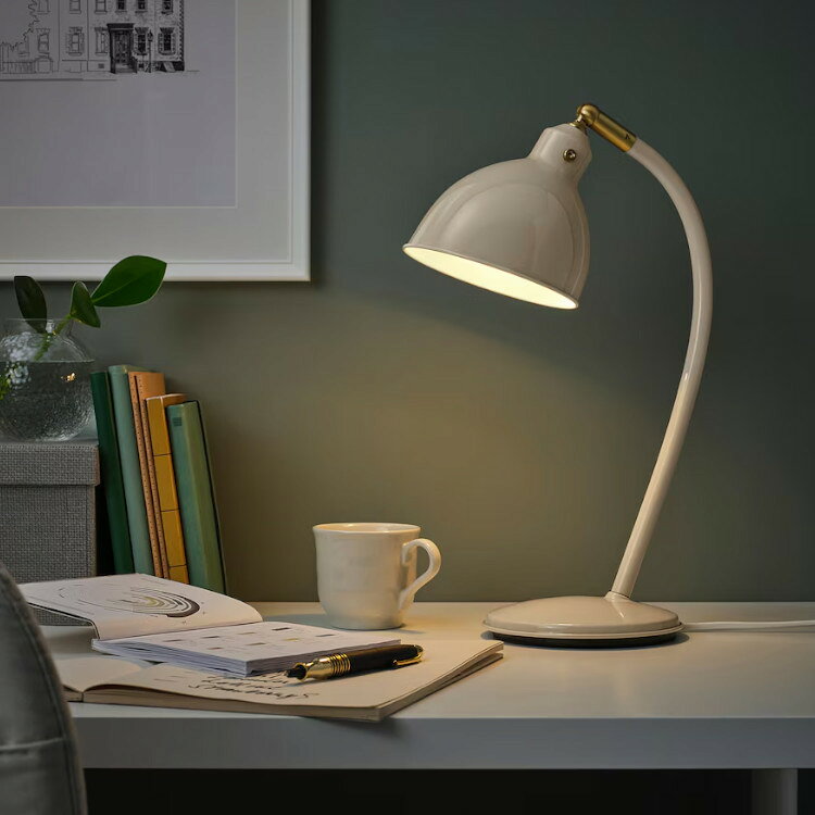 【 IKEA - イケア -】RODFLIK -ロードフリーク- デスクランプ ライトベージュ 16x43 cm(705.834.38) [2]