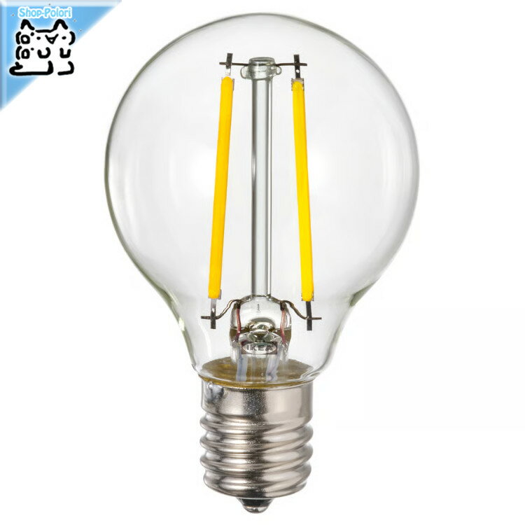 樂天商城 - 【 IKEA - イケア -】LUNNOM -ルッノム- LED電球 E17 260ルーメン 調光可能/球形 クリアガラス 45 mm (706.153.21)