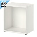 【IKEA -イケア-】BESTA -ベストー- シェルフ テレビ台 フレーム ホワイト 60x40x64 cm (102.458.51)