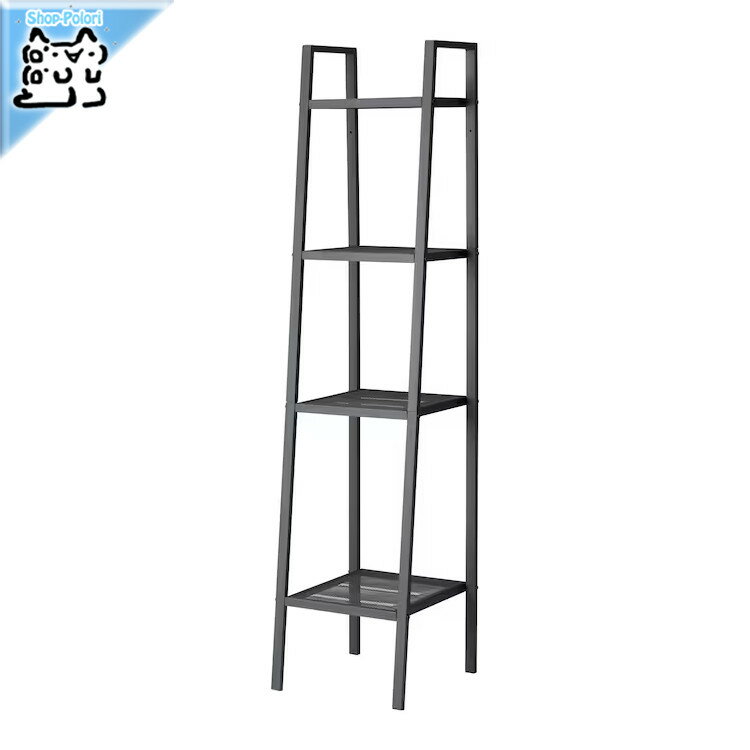 【 IKEA - イケア -】LERBERG -レールベリ- シェルフユニット 隙間収納 ダークグレー 35x148 cm (201.863.99)のサムネイル