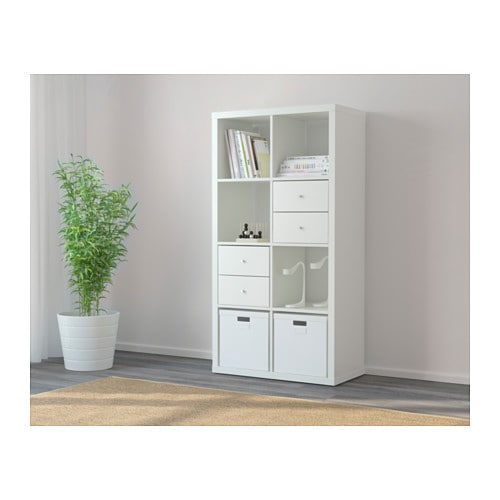 -送料無料-【IKEAOriginal】KALLAXシェルフユニットホワイト77x147cm