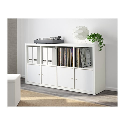 -送料無料-【IKEAOriginal】KALLAXシェルフユニットホワイト77x147cm